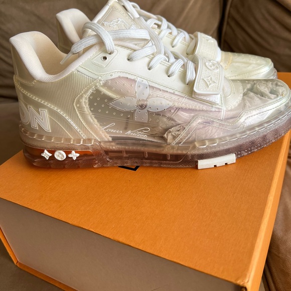 Louis Vuitton Transparent LV Trainer Sneaker men 6.5 dust bag like new wore 1x - Picture 5 of 12